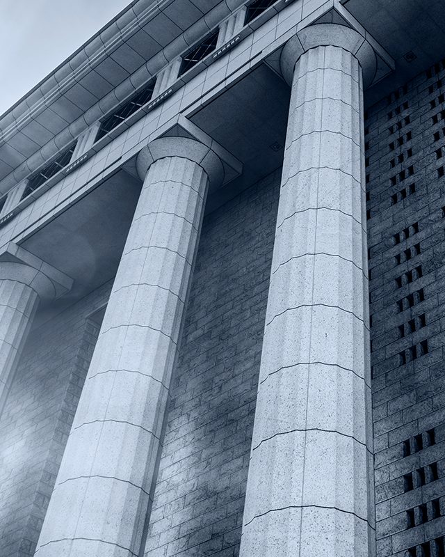 Colunas de um tribunal