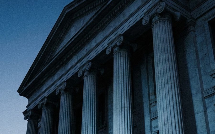 Colunas de um edifício clássico